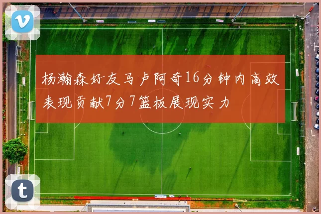 杨瀚森好友马卢阿奇16分钟内高效表现贡献7分7篮板展现实力